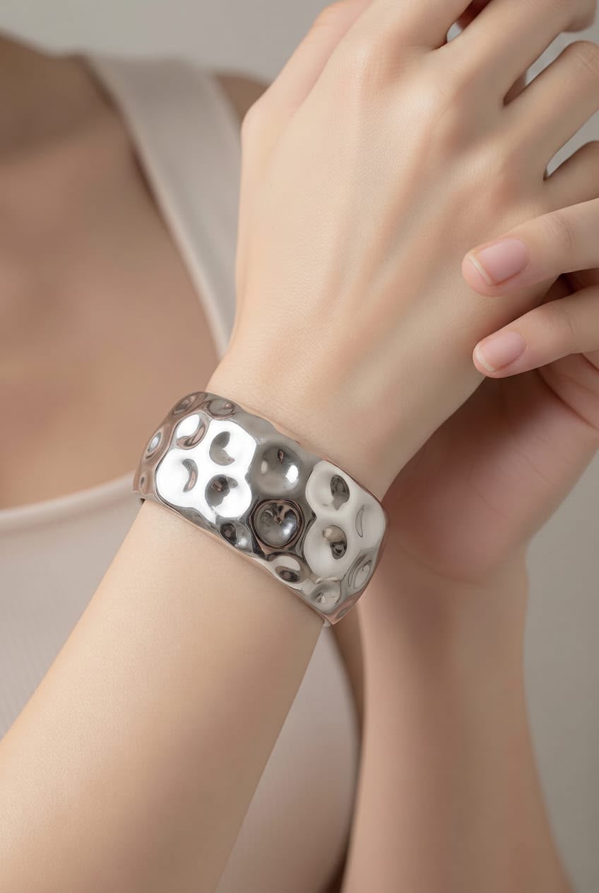 PULSERA DE PLASTIMETAL P02 - Piedras Bellisimas