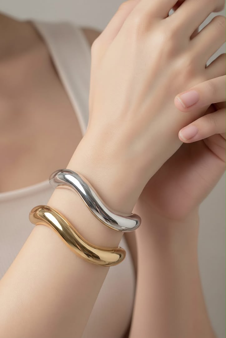 PULSERA DE PLASTIMETAL P07 - Piedras Bellisimas