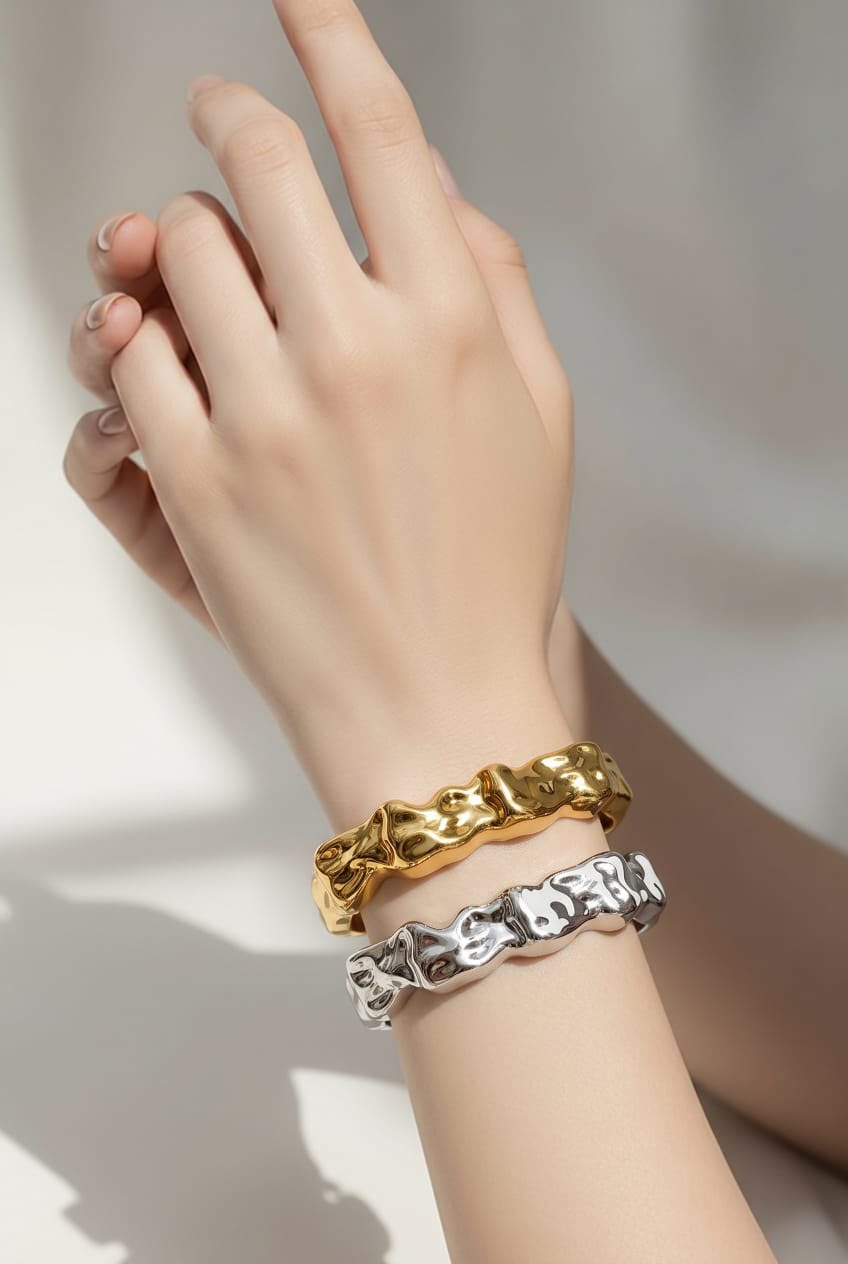 PULSERA DE PLASTIMETAL P09 - Piedras Bellisimas
