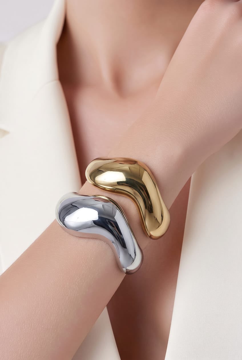 PULSERA DE PLASTIMETAL P14 - Piedras Bellisimas