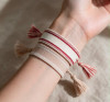 PULSERA DE TELA NU5 - Piedras Bellisimas