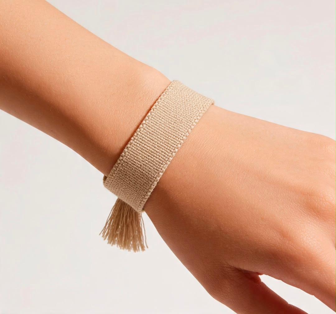 PULSERA DE TELA NU13 - Piedras Bellisimas