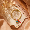PULSERA PANDORA CON OJO DE SANTA LUCIA - Piedras Bellisimas