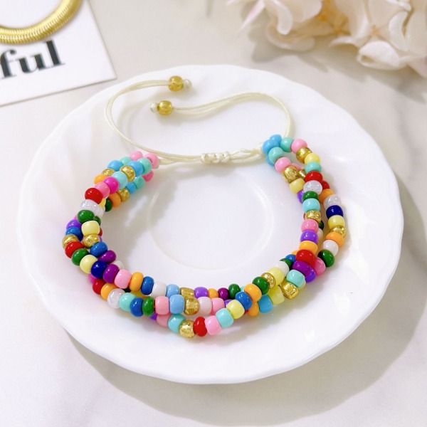 PULSERA RAINBOW MOSTACILLAS - Piedras Bellisimas