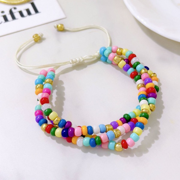 PULSERA RAINBOW MOSTACILLAS - Piedras Bellisimas