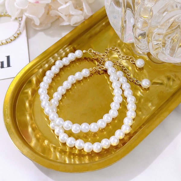 PULSERA CUTE PEARL - Piedras Bellisimas