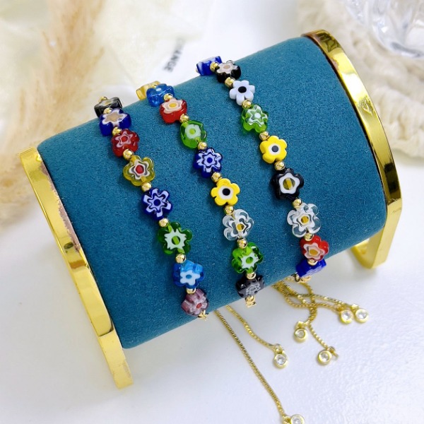 PULSERA CUTE FLOWER - Piedras Bellisimas