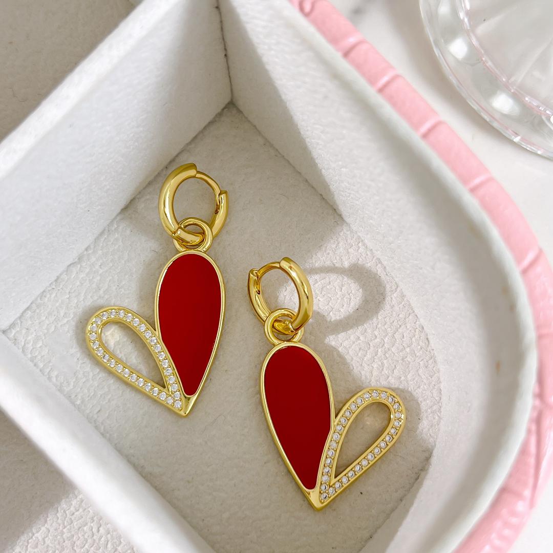 Zarcillos R ZARCILLO CORA NEGRO ROJO BLANCO | ZARCILLOS DE FIGURAS - Piedras Bellisimas