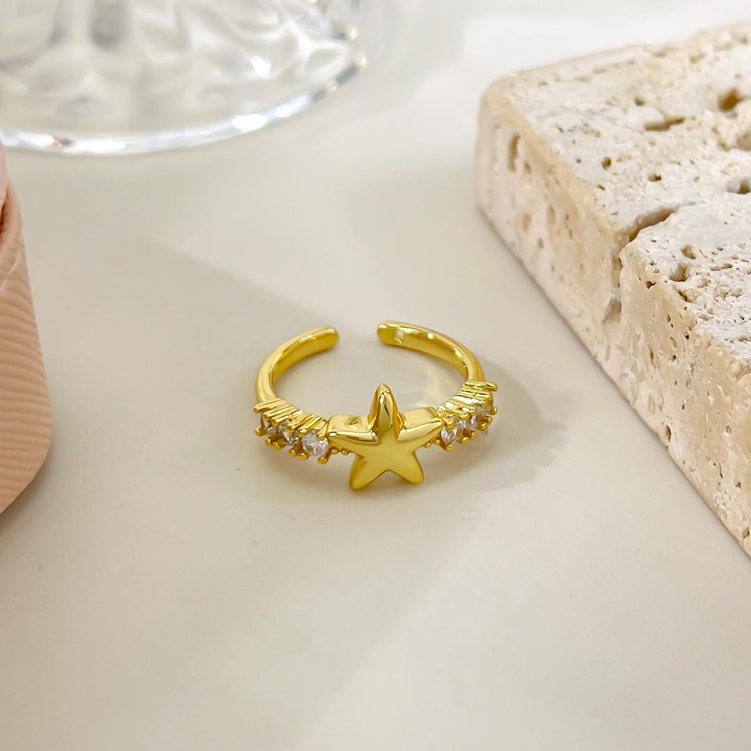 ANILLO ESTRELLA CORAZON - Piedras Bellisimas