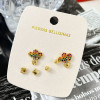 SET DE ZARCILLOS TOPITOS - Piedras Bellisimas