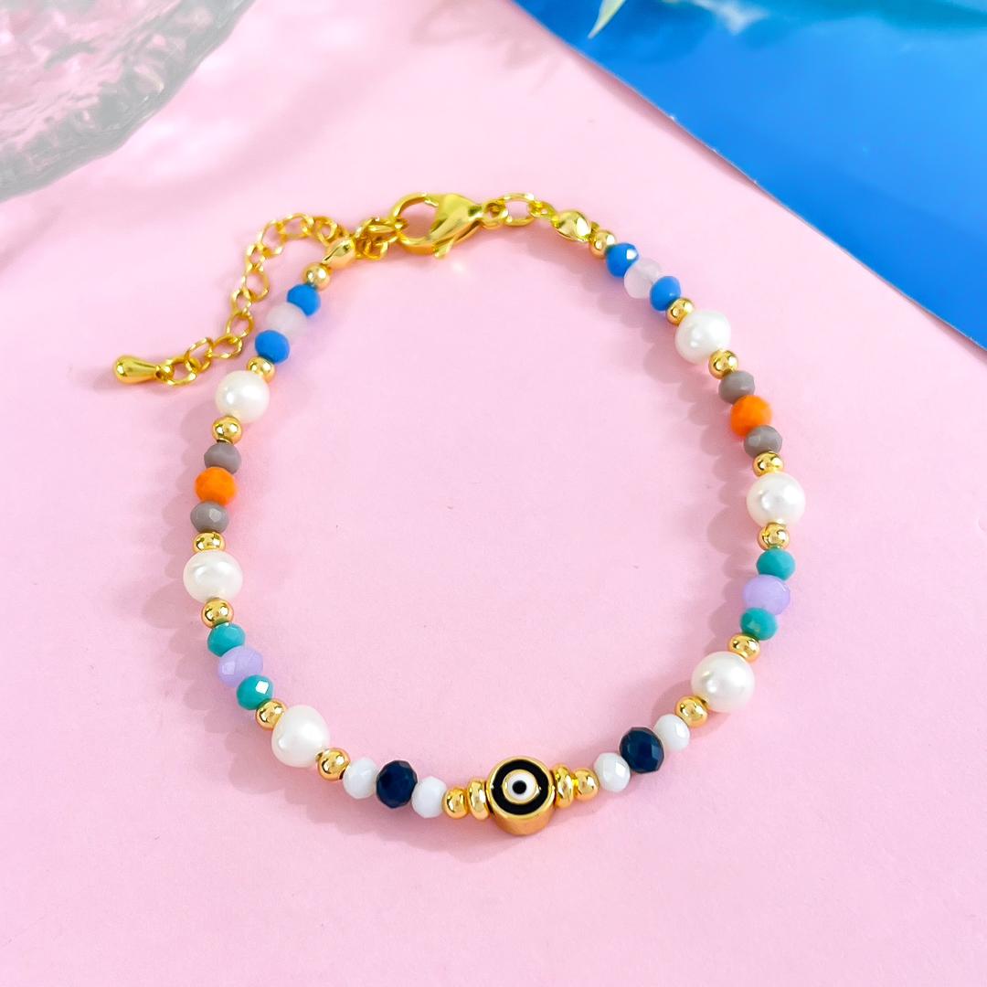 PULSERA OJITO C - Piedras Bellisimas