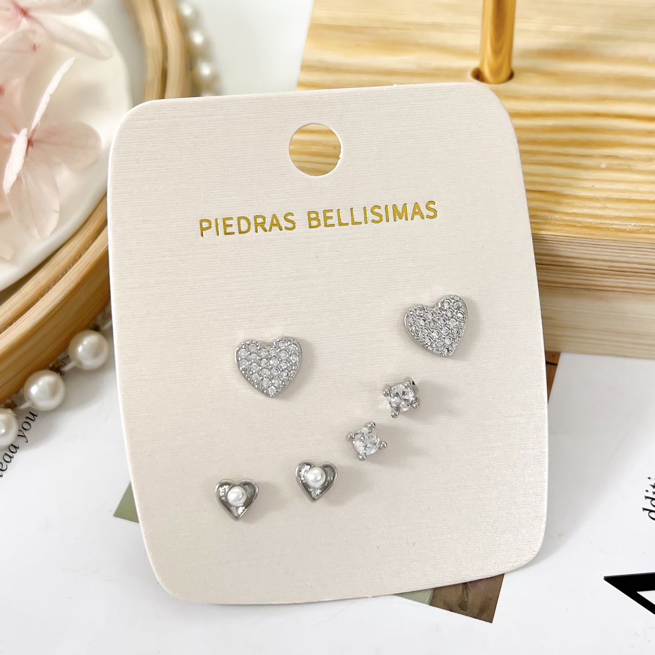 SET TOPITOS ZARCILLO - Piedras Bellisimas