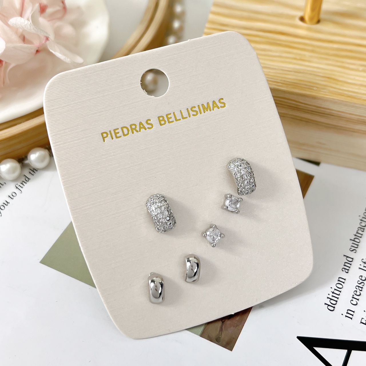 SET TOPITOS ZARCILLO - Piedras Bellisimas