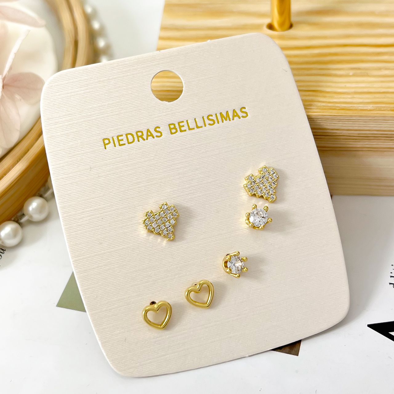 SET TOPITOS ZARCILLO - Piedras Bellisimas