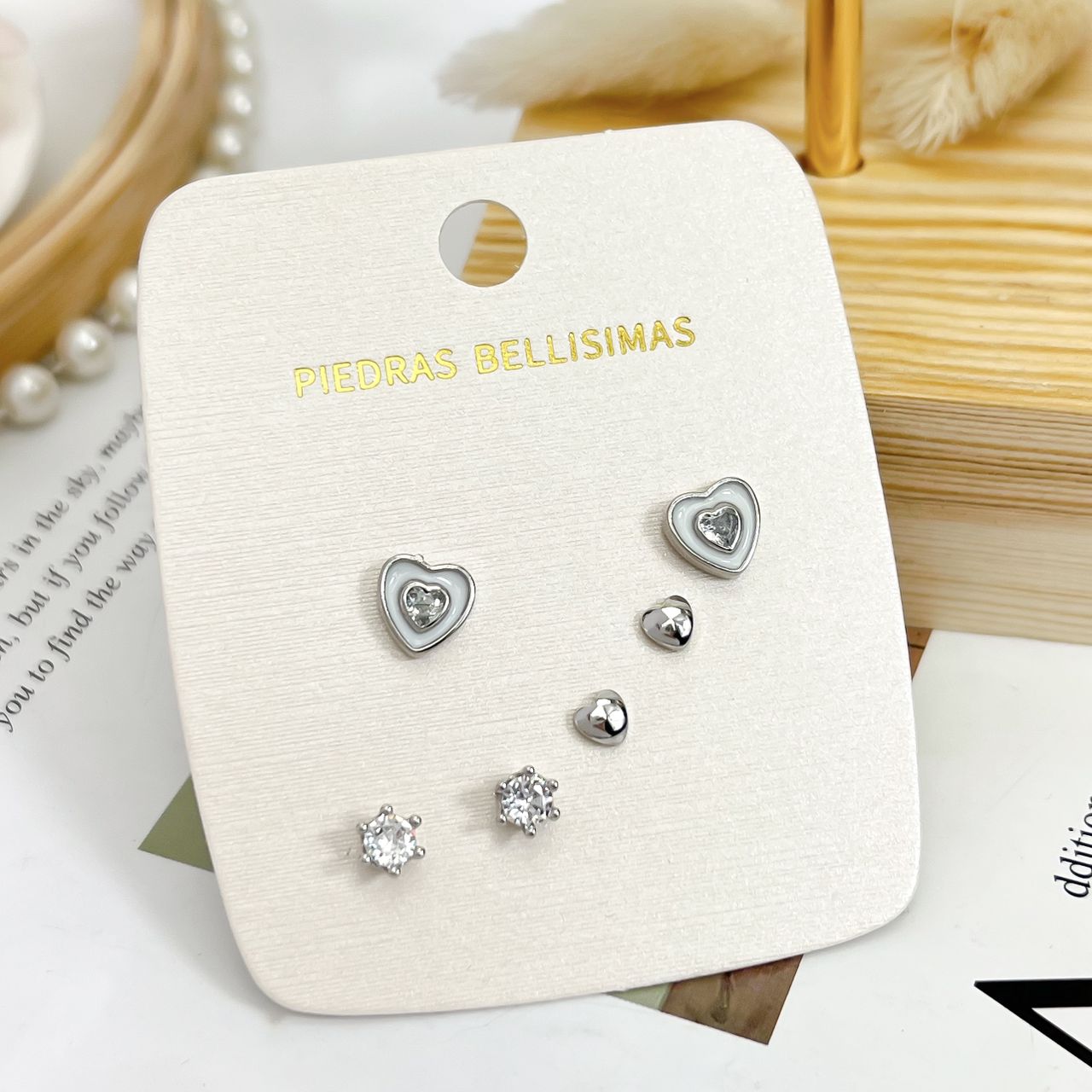 SET TOPITOS ZARCILLO - Piedras Bellisimas