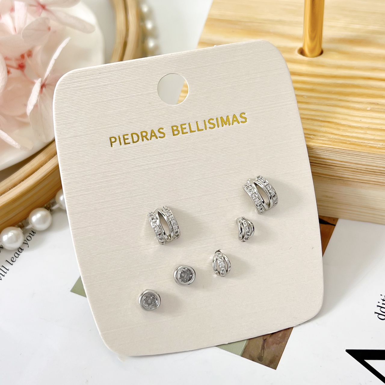 SET TOPITOS ZARCILLO - Piedras Bellisimas