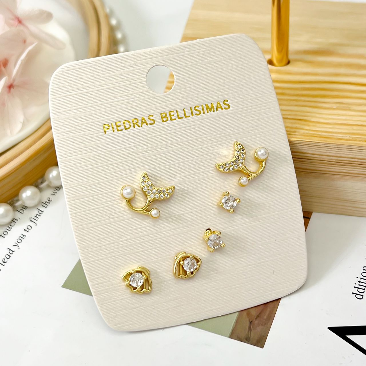 SET TOPITOS ZARCILLO - Piedras Bellisimas