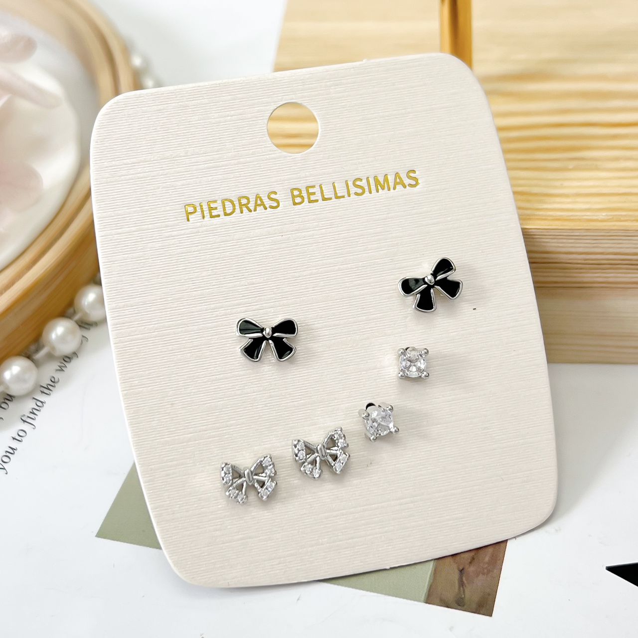 SET TOPITOS ZARCILLO - Piedras Bellisimas