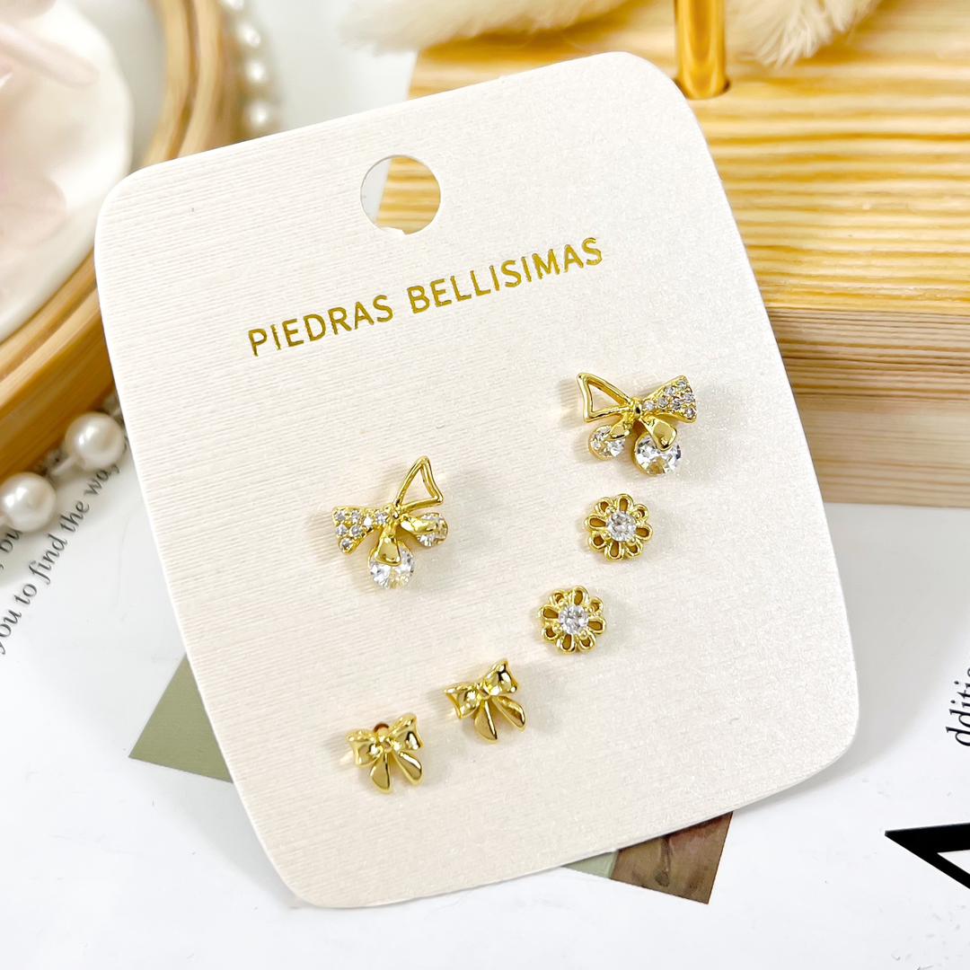 SET TOPITOS ZARCILLO - Piedras Bellisimas