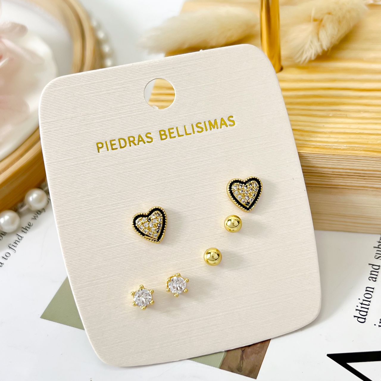 SET TOPITOS ZARCILLO - Piedras Bellisimas