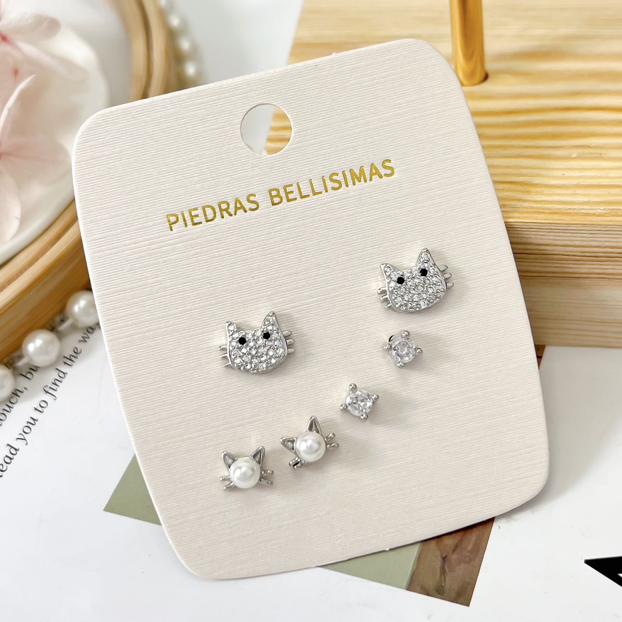 SET TOPITOS ZARCILLO - Piedras Bellisimas