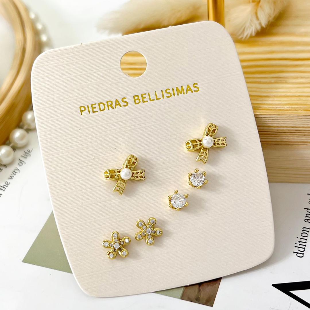 SET TOPITOS ZARCILLO - Piedras Bellisimas