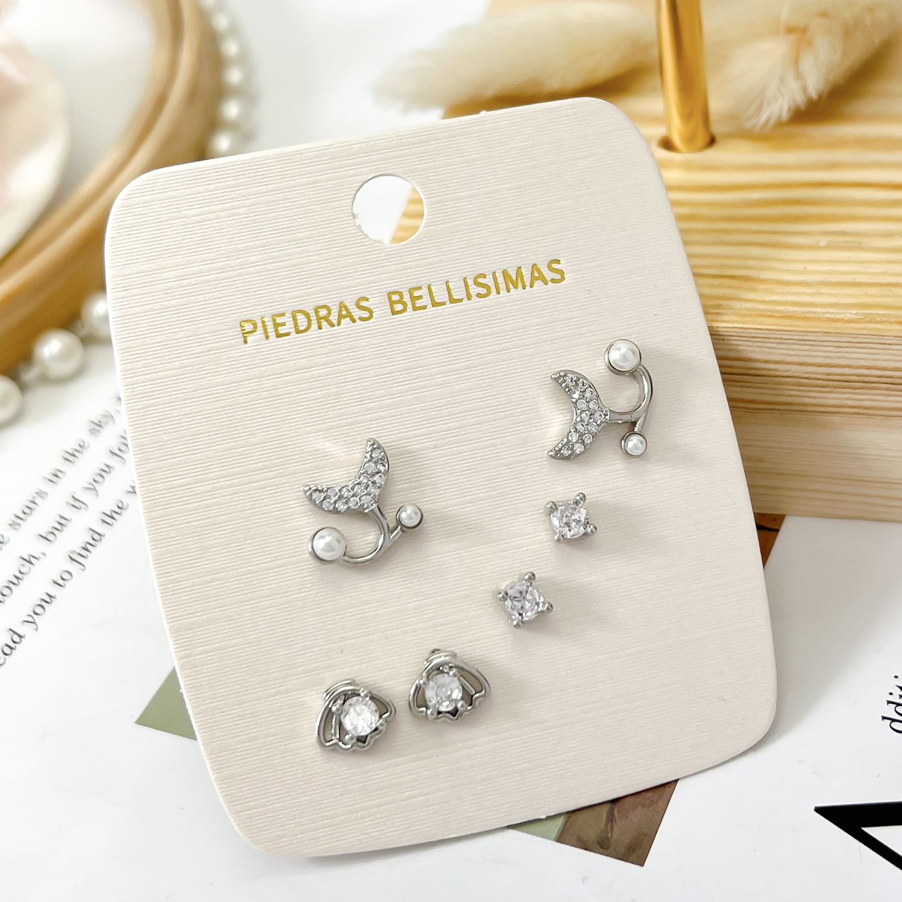 SET TOPITOS ZARCILLO - Piedras Bellisimas