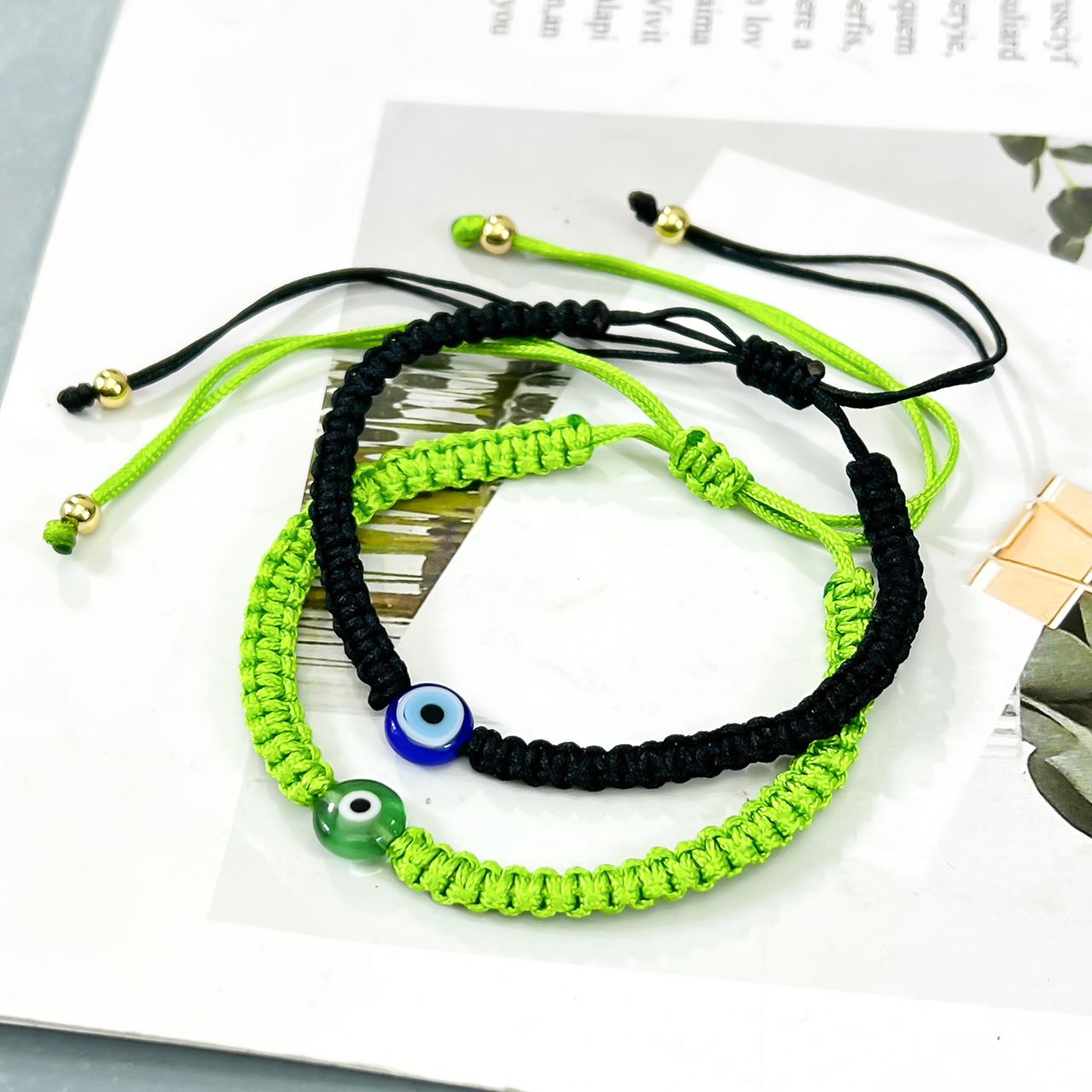 PULSERA HILO OJO TURCO - Piedras Bellisimas