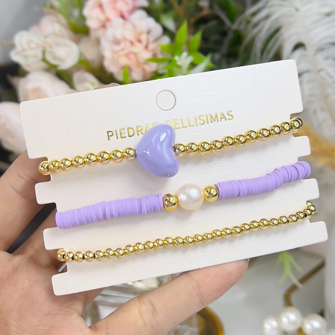 PULSERA SET - Piedras Bellisimas