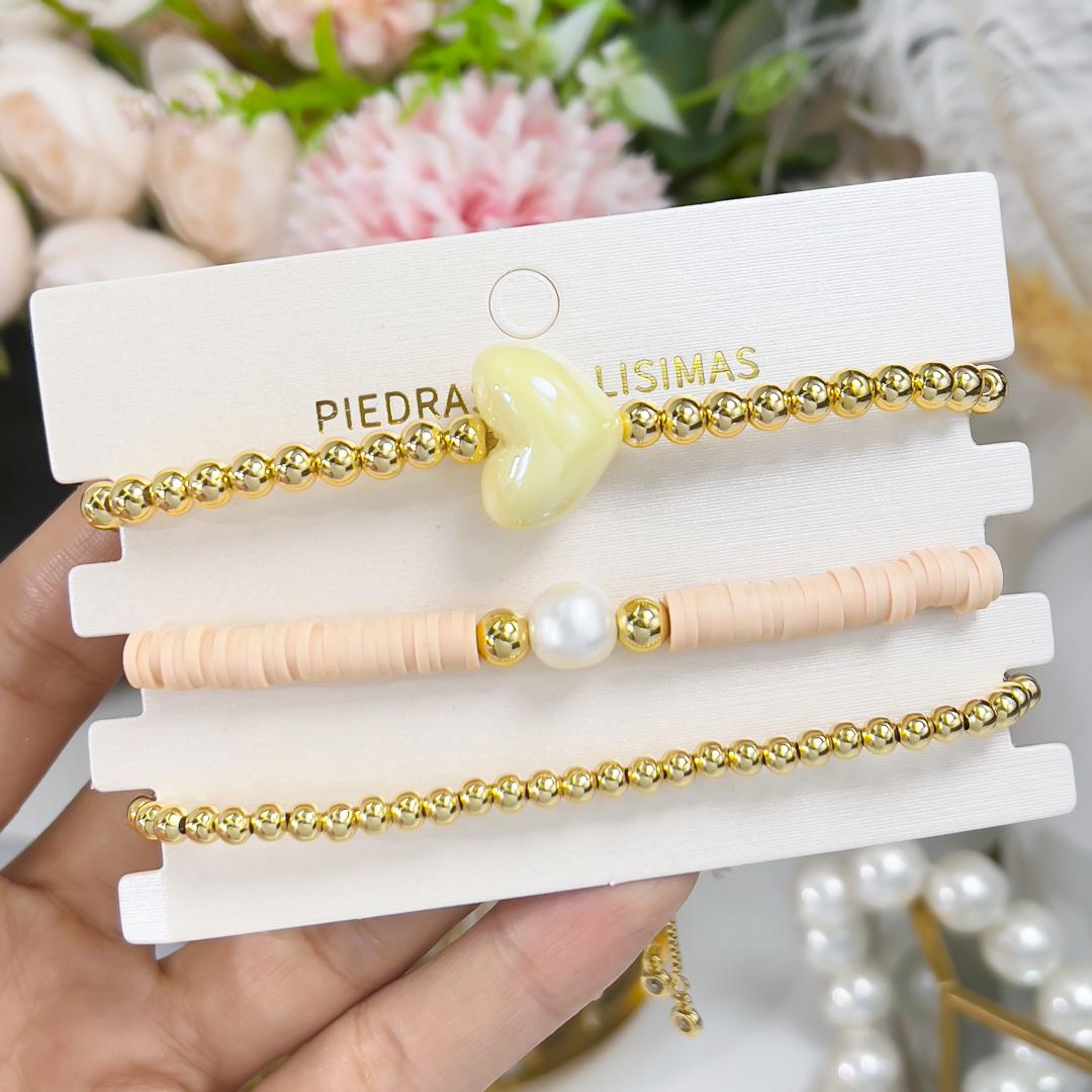 PULSERA SET - Piedras Bellisimas