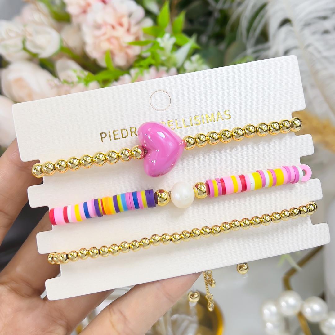 PULSERA SET - Piedras Bellisimas