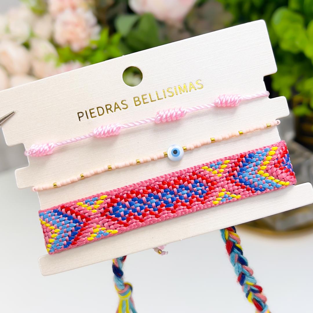 SET PULSERAS - Piedras Bellisimas