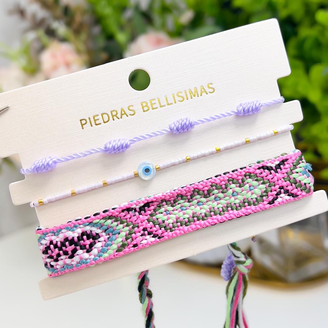 SET PULSERAS - Piedras Bellisimas