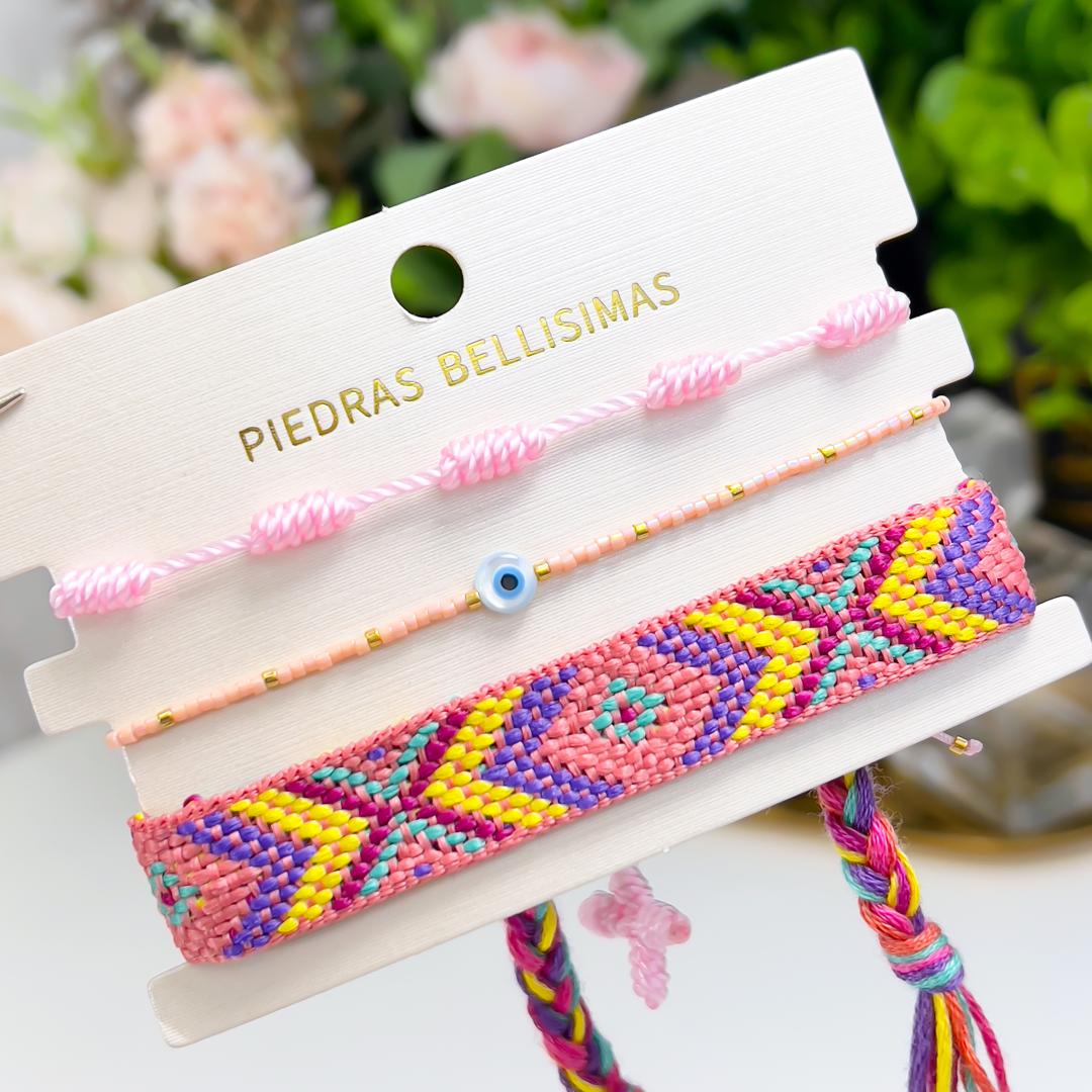 SET PULSERAS - Piedras Bellisimas