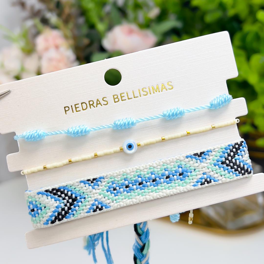 SET PULSERAS - Piedras Bellisimas