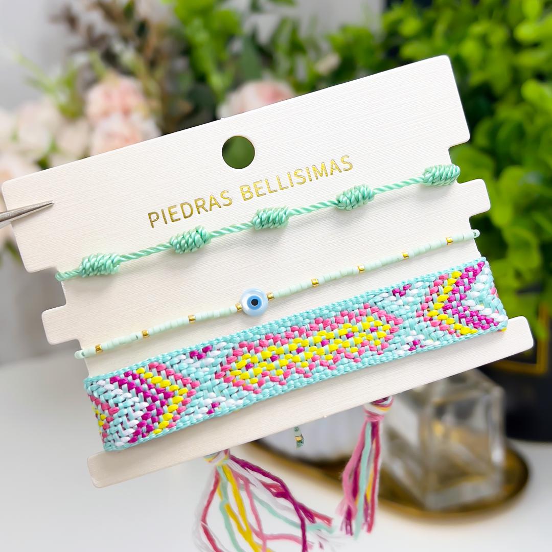 SET PULSERAS - Piedras Bellisimas