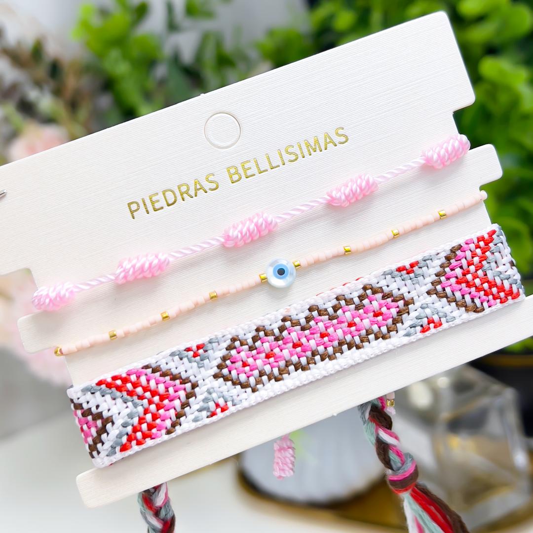 SET PULSERAS - Piedras Bellisimas