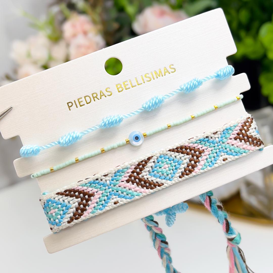 SET PULSERAS - Piedras Bellisimas