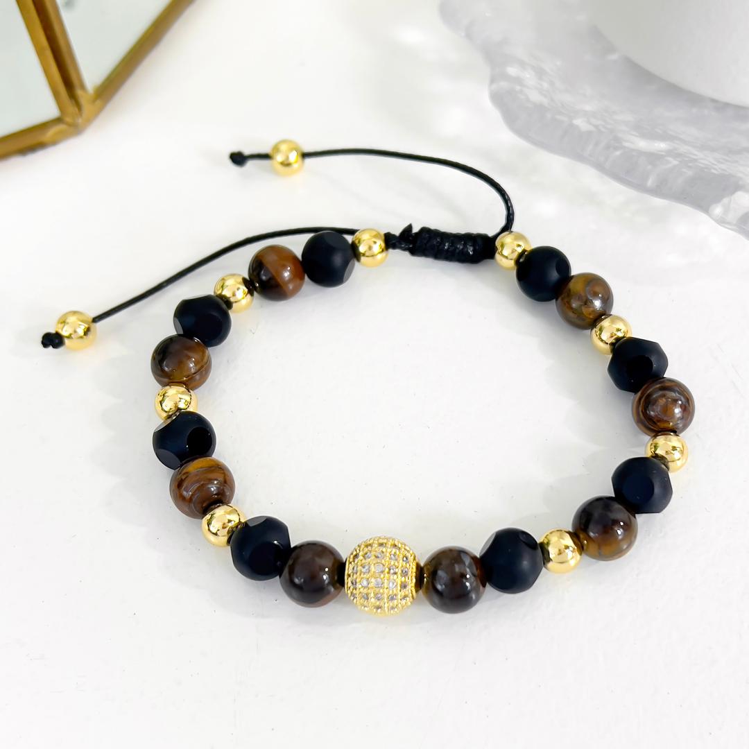 PULSERA DE  HOMBRE - Piedras Bellisimas