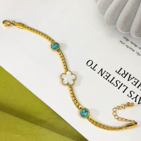 PULSERA ACERO - Piedras Bellisimas