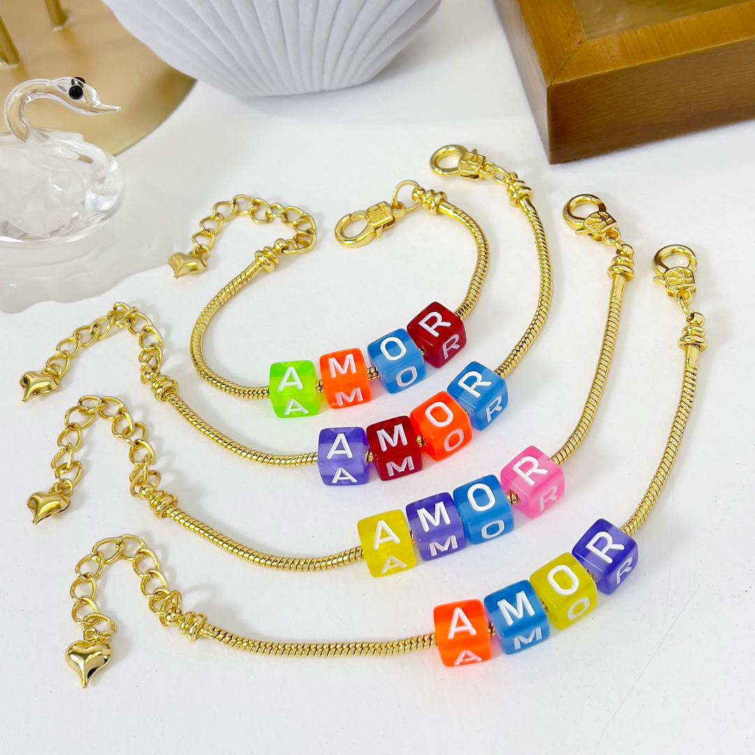 PULSERA AMOR - Piedras Bellisimas