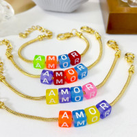 PULSERA AMOR - Piedras Bellisimas