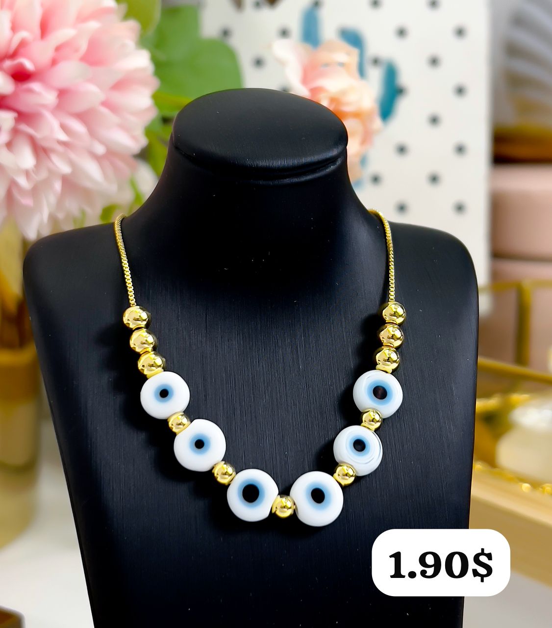 COLLAR OJITOS - Piedras Bellisimas