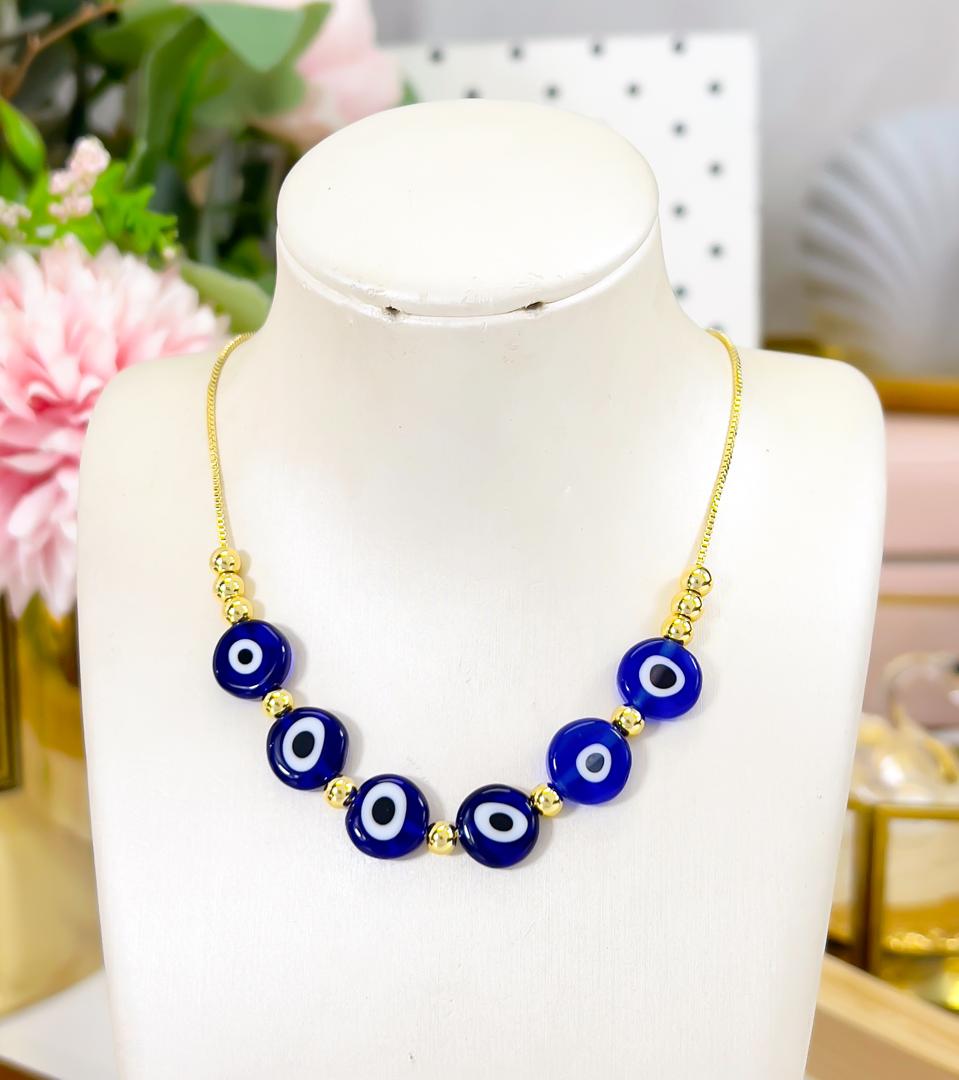 COLLAR OJITOS - Piedras Bellisimas
