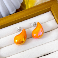 ZARCILLO GOTA TORNASOL NARANJA - Piedras Bellisimas