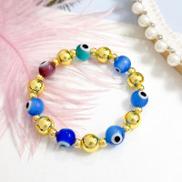 PULSERA OJO COLORES - Piedras Bellisimas