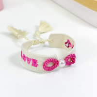 PULSERA TELA R - Piedras Bellisimas