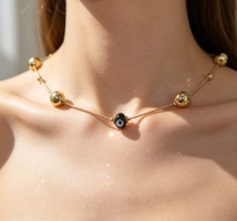 COLLAR DE OJO TURCO CO01 - Piedras Bellisimas