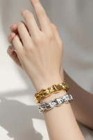PULSERA DE PLASTIMETAL P09 - Piedras Bellisimas