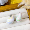 ZARCILLO GOTA TORNASOL BLANCO - Piedras Bellisimas